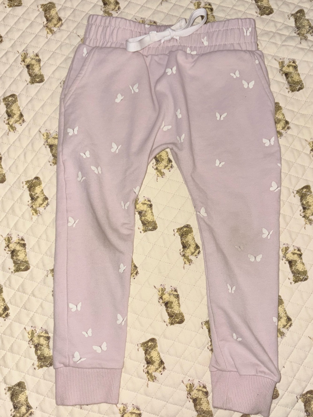 Jamie Kay Light Pink Butterfly Joggers 🌵4Y
